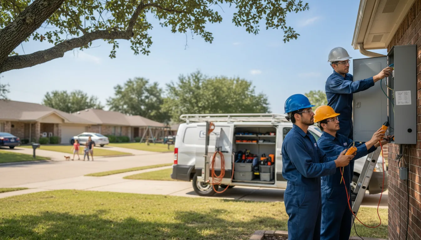 Certified electrician providing emergency electrical services in Tony, WI